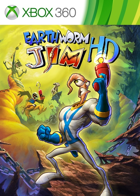 Earthworm Jim Hd box art
