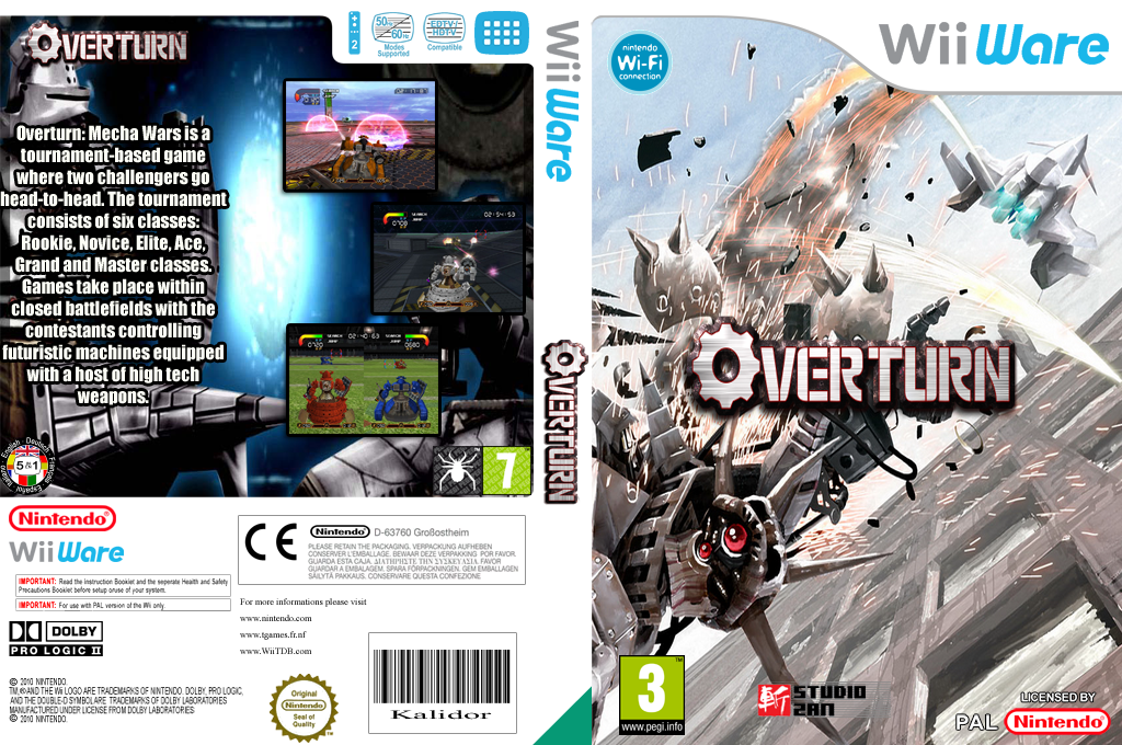 Overturn Mecha Wars — box-texture (EU)