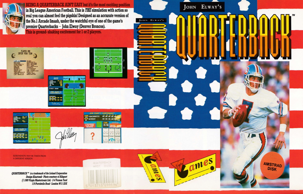 John Elway's Quarterback — box-texture (EU)
