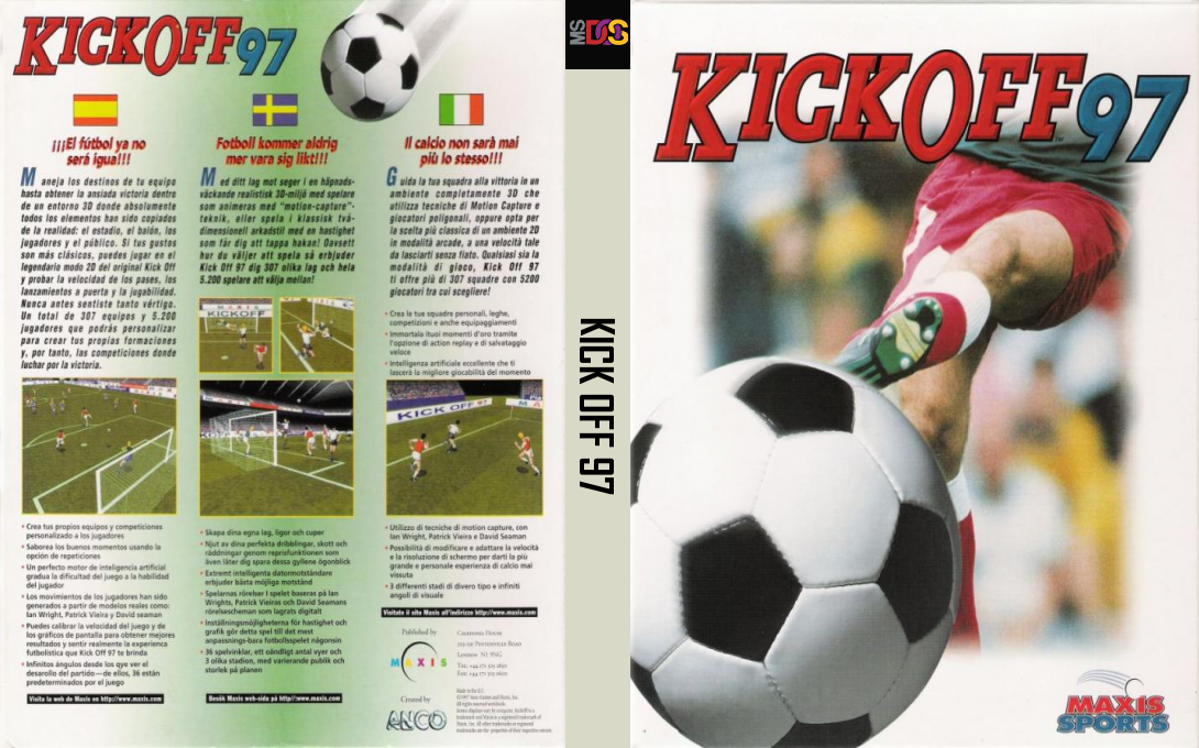 Kick Off 97 — box-texture (EU)