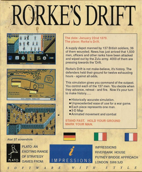 Rorke's Drift — box-2D-back (EU)