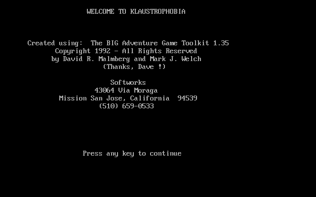 Klaustrophobia — sstitle (WOR)