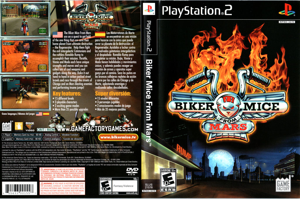 Biker Mice from Mars — box-texture (US)
