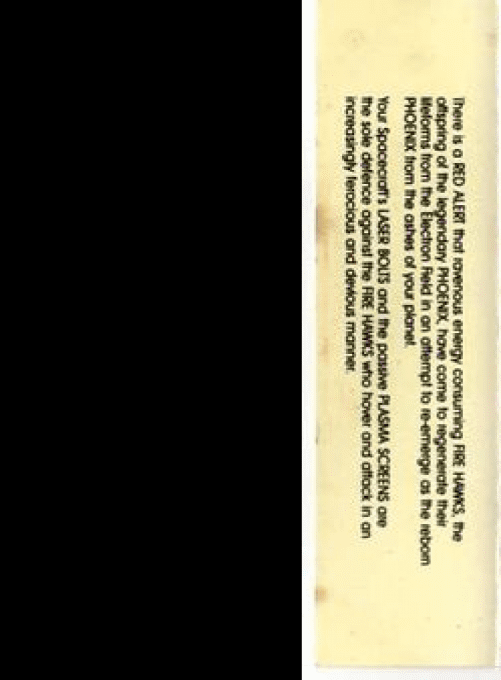 Fire Hawks — box-2D-back (WOR)