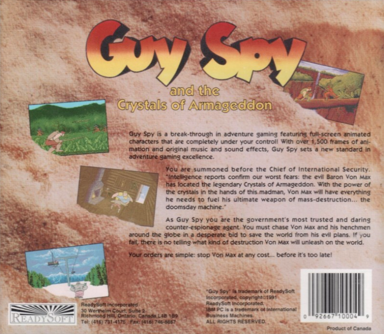 Guy Spy and the Crystals of Armageddon — box-2D-back (US)