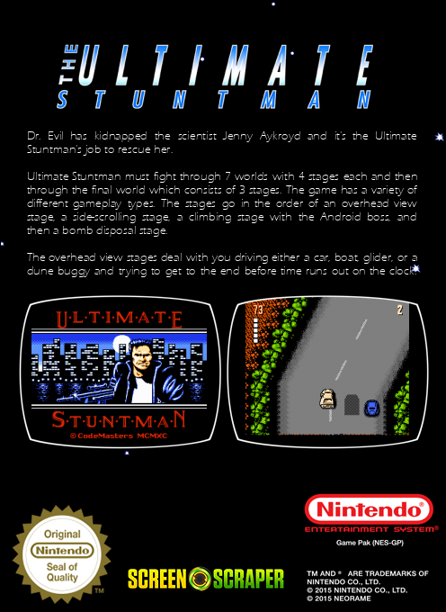 Ultimate Stuntman, The — box-2D-back (SS)