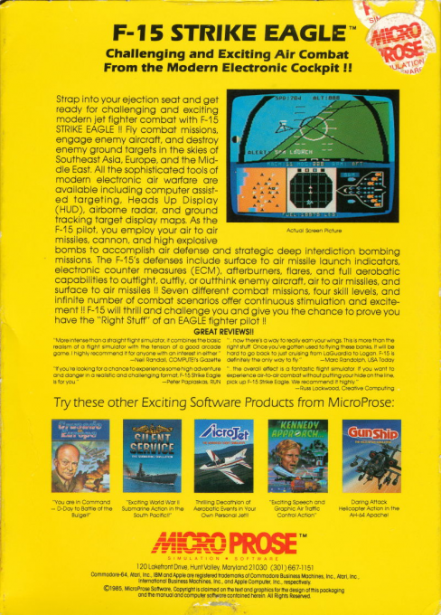 F-15 Strike Eagle — box-2D-back (US)