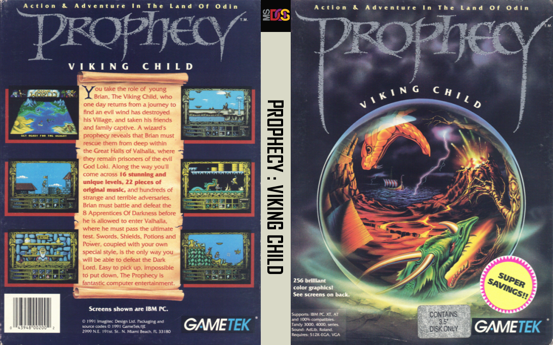 Prophecy 1 - The Viking Child — box-texture (US)