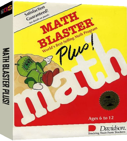 Math Blaster Plus! — box-3D (US)