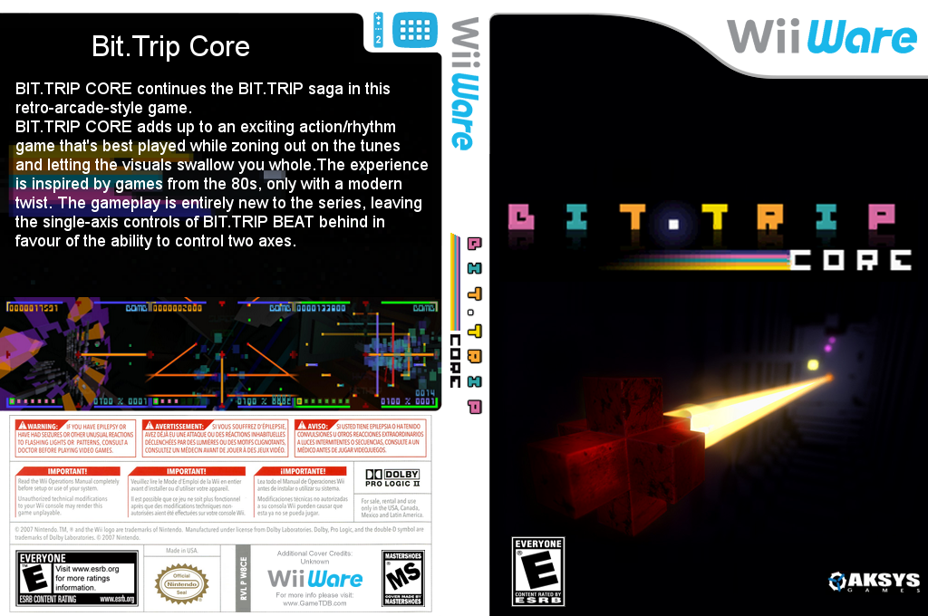 Bit.trip Core — box-texture (US)