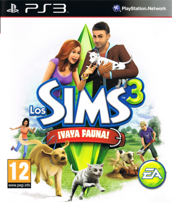 Sims 3, The - Pets — box-2D (SP)