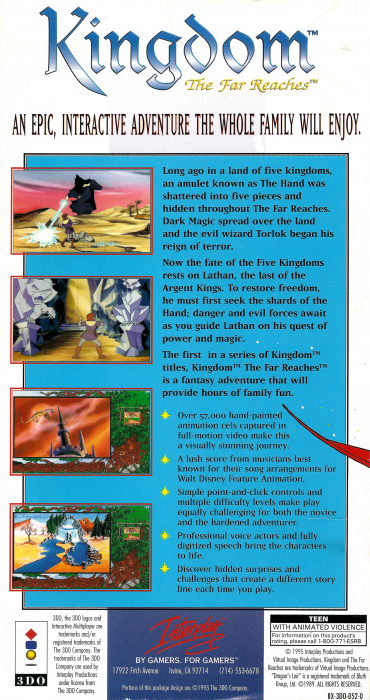 Kingdom - The Far Reaches — box-2D-back (US)
