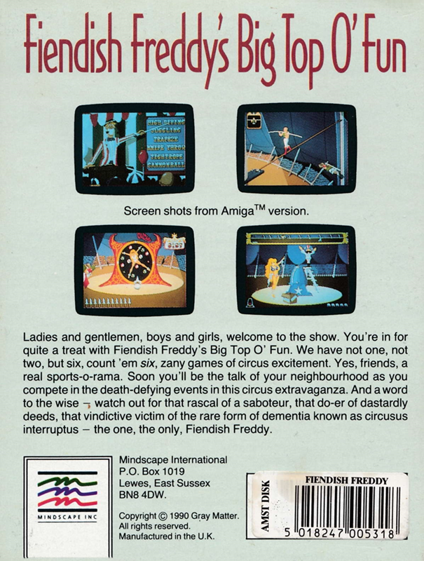 Fiendish Freddy's Big Top O' Fun — box-2D-back (EU)