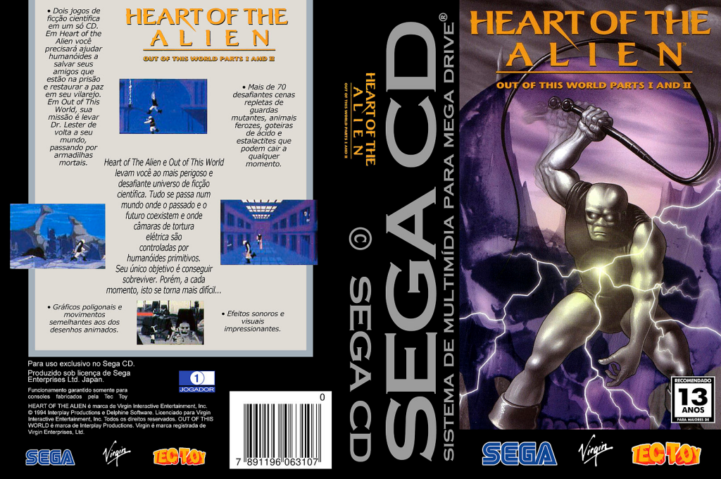 Heart of the Alien - Out of This World Parts I and II — box-texture (BR)