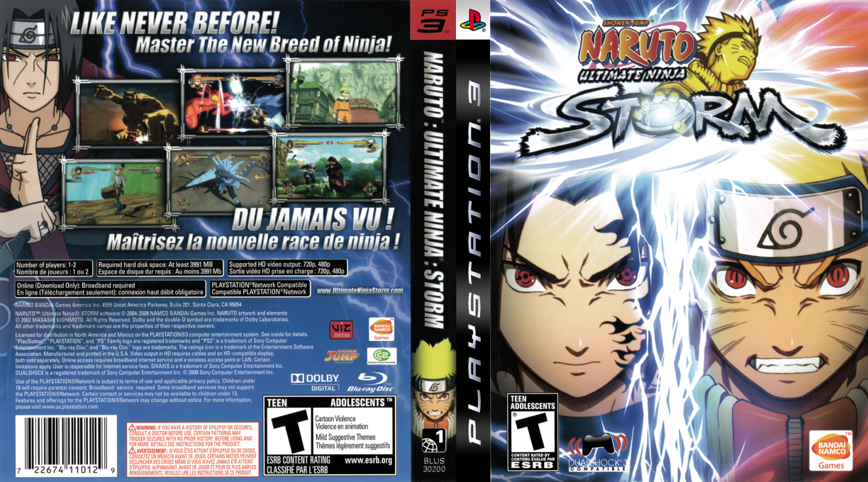 Naruto - Narutimate Storm — box-texture (CA)