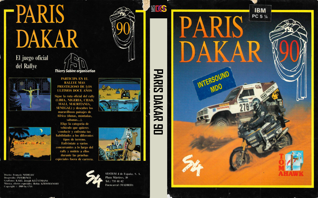 Paris Dakar 1990 — box-texture (EU)
