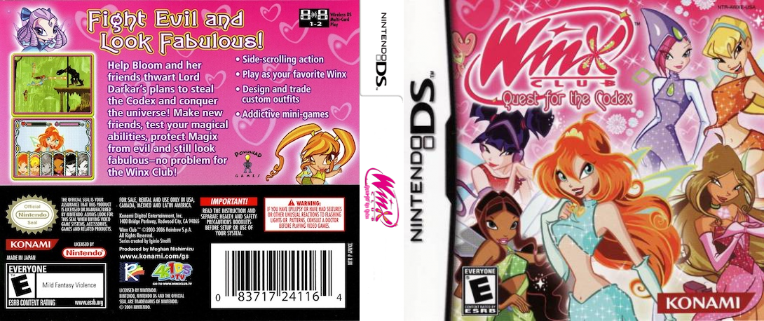 Winx Club - Quest for the Codex — box-texture (US)