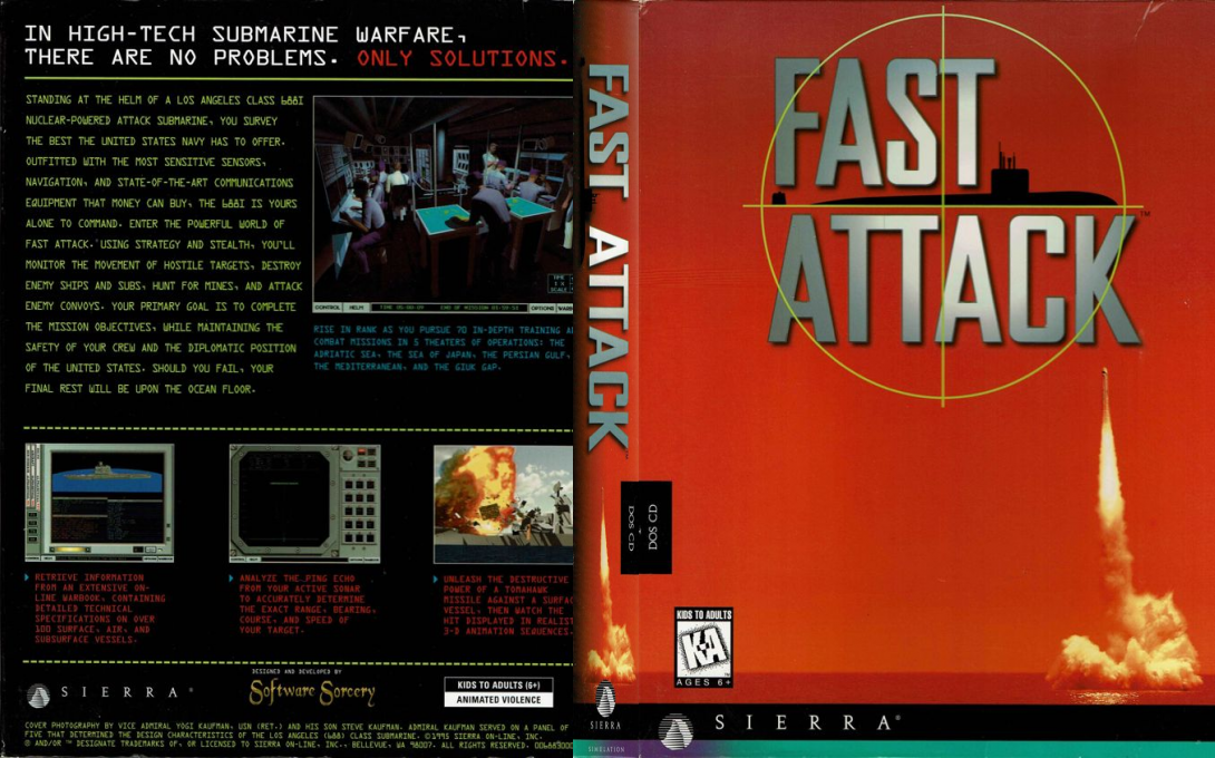 Fast Attack High Tech Submarine Warfare — box-texture (US)