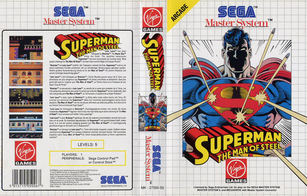 Superman - The Man of Steel — box-texture (EU)