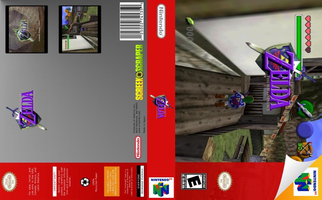 The Legend of Zelda : The Sealed Palace — box-texture (SS)