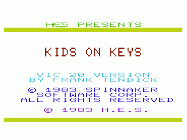 Kids on Keys — sstitle (WOR)