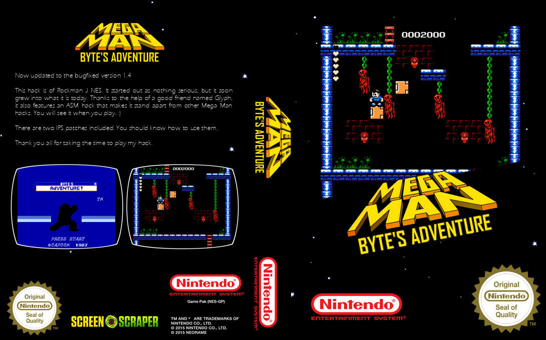 MegaMan : Byte's Adventure — box-texture (SS)