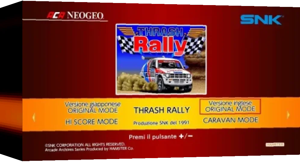 Aca Neogeo Thrash Rally — box-3D (WOR)