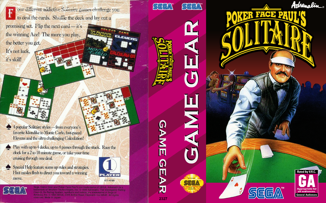 Poker Faced Paul's Solitaire — box-texture (US)