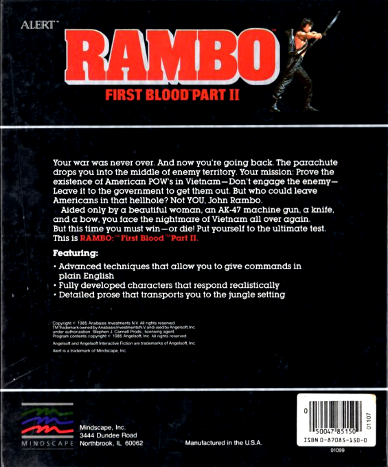 Rambo - First Blood Part 2 — box-2D-back (US)