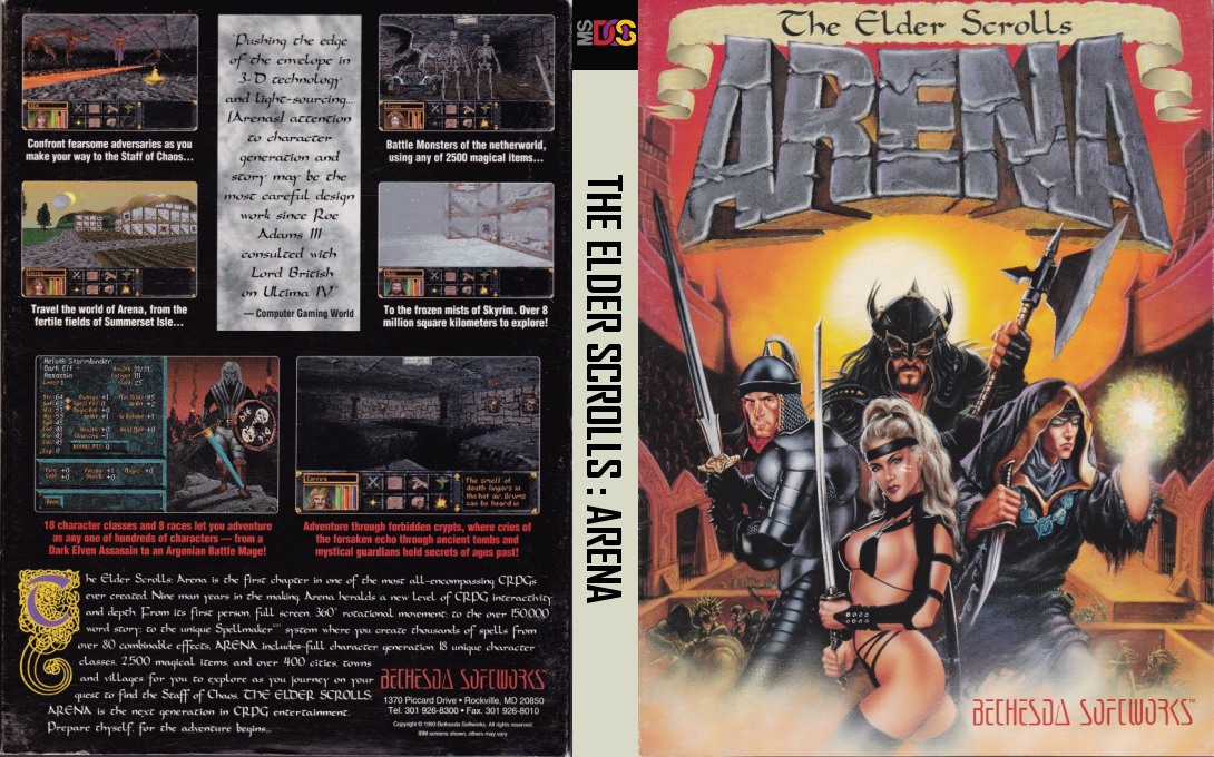 Elder Scrolls - Arena, The — box-texture (US)