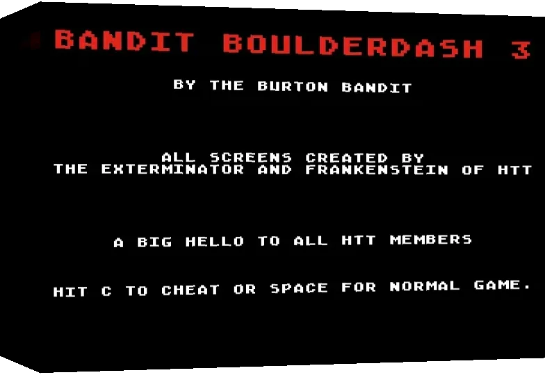Bandit Boulderdash 03 — box-3D (WOR)