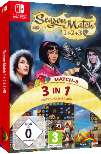 Season Match 1 + 2 + 3 HD Edition — box-3D (DE)