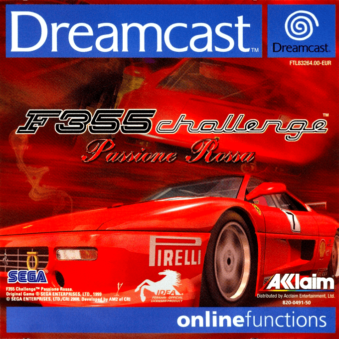 F355 Challenge - Passione Rossa — box-2D (EU)