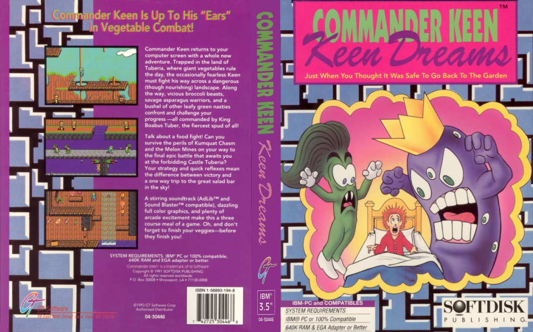 Commander Keen - Keen Dreams — box-texture (US)