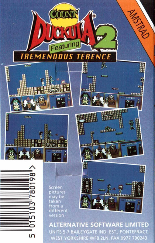 Count Duckula 2 Featuring Tremendous Terence — box-2D-back (EU)