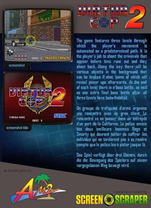 Virtua Cop 2 — box-2D-back (SS)