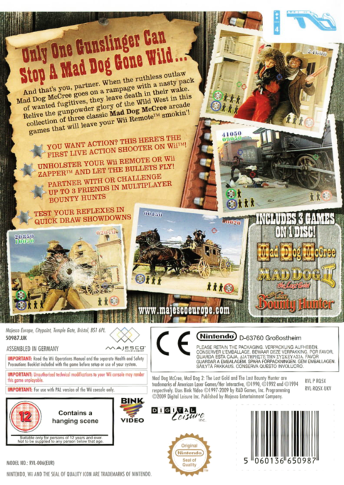 Mad Dog McCree - Gunslinger Pack — box-2D-back (UK)