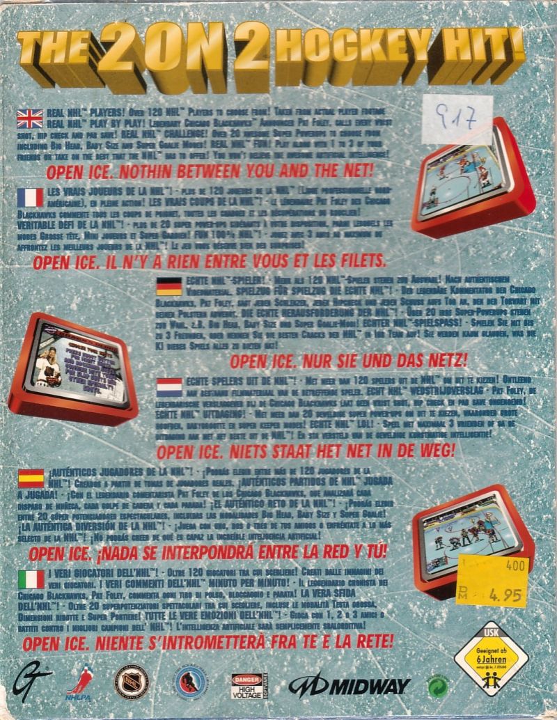 NHL Open Ice: 2 on 2 Challenge — box-2D-back (EU)