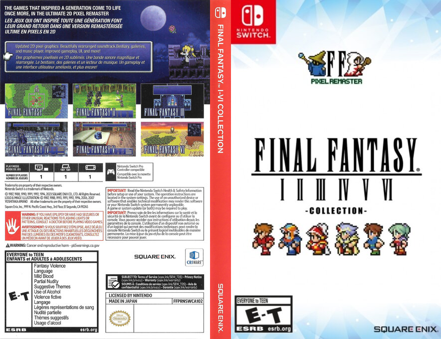 Final Fantasy 3 Pixel Remaster — box-texture (US)