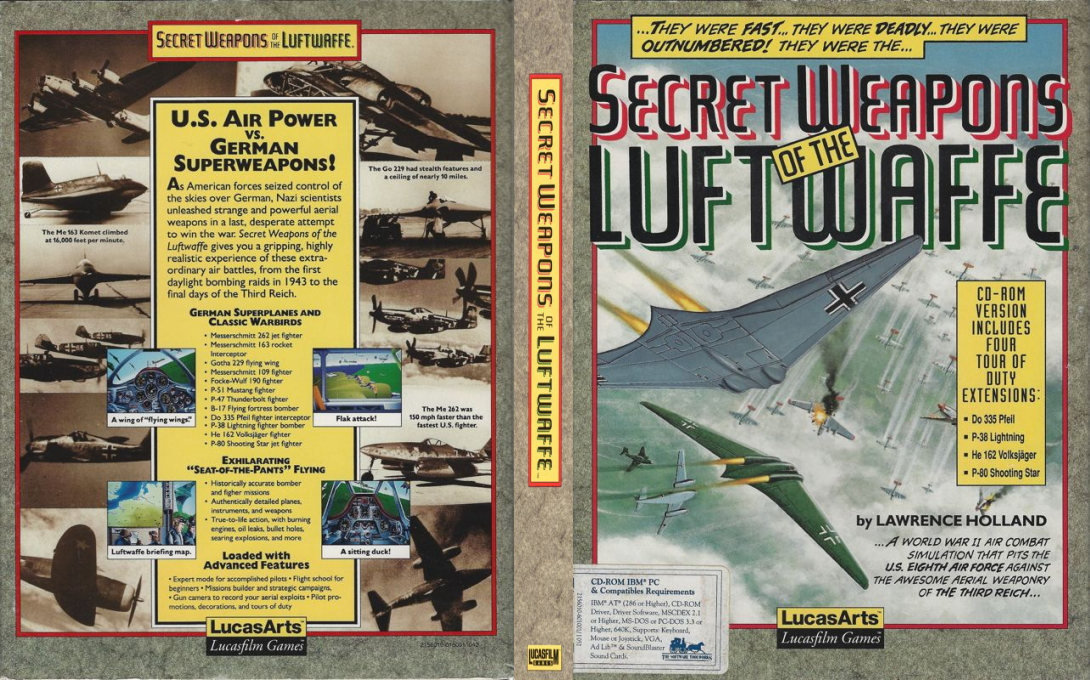 Secret Weapons Of The Luftwaffe — box-texture (US)