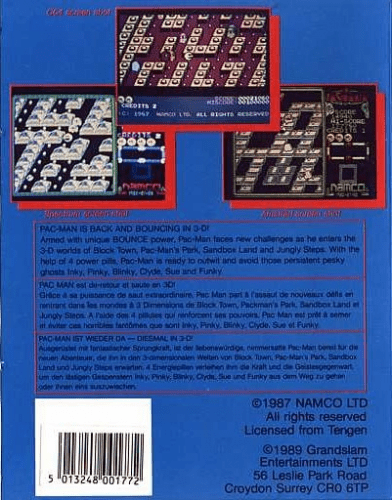 Pac-mania — box-2D-back (EU)