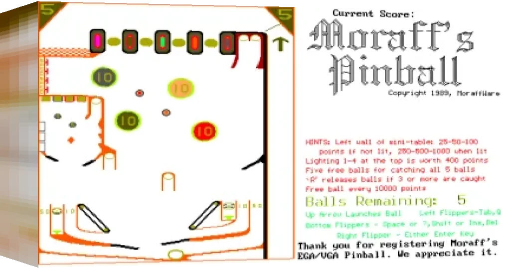 Moraff's Pinball — box-3D (WOR)