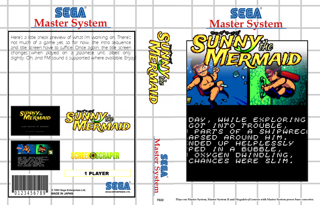 Sunny The Mermaid — box-texture (SS)