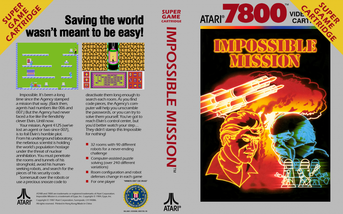 Impossible Mission — box-texture (US)