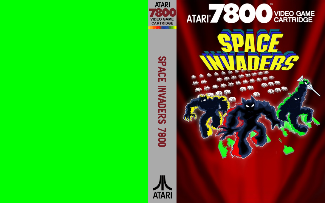 Space Invaders 7800 — box-texture (US)