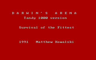 Darwin's Arena box art