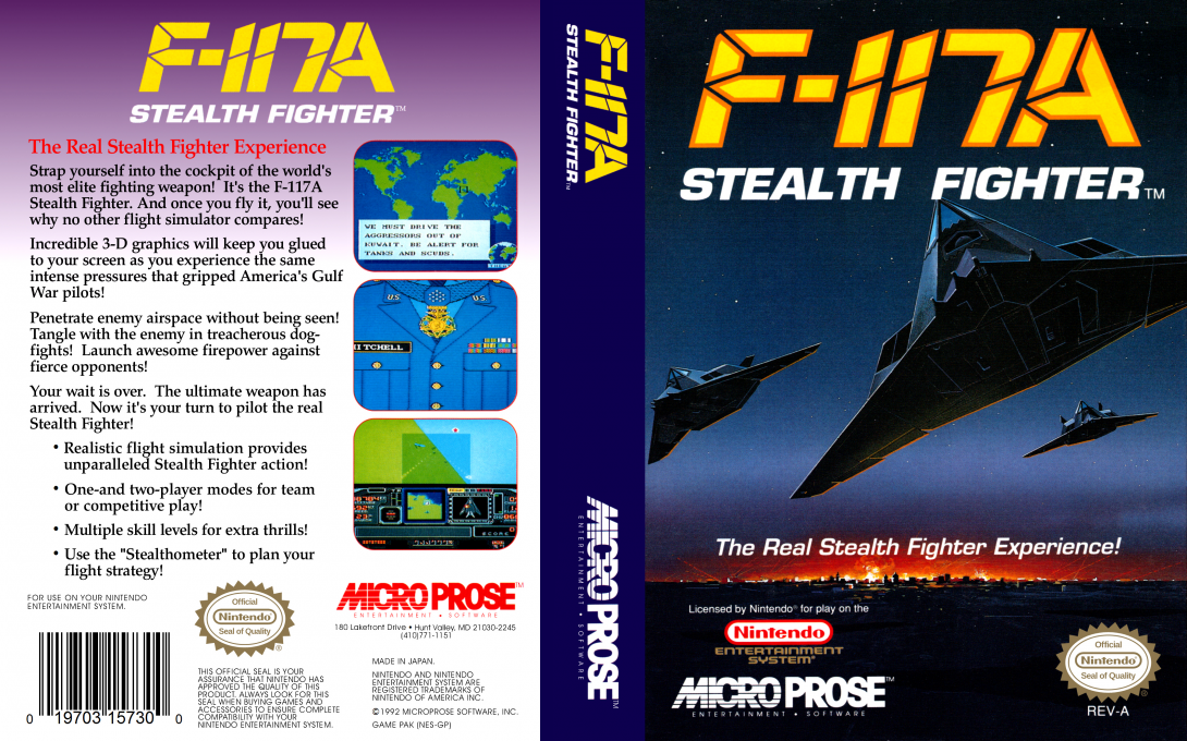 F-117A Stealth Fighter — box-texture (US)