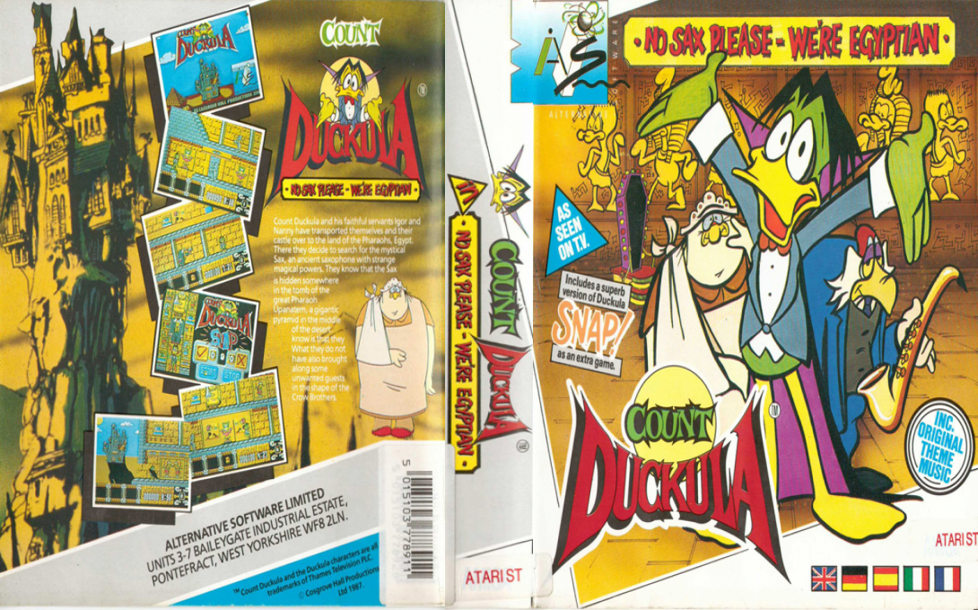 Count Duckula in No Sax Please - We're Egyptian — box-texture (EU)