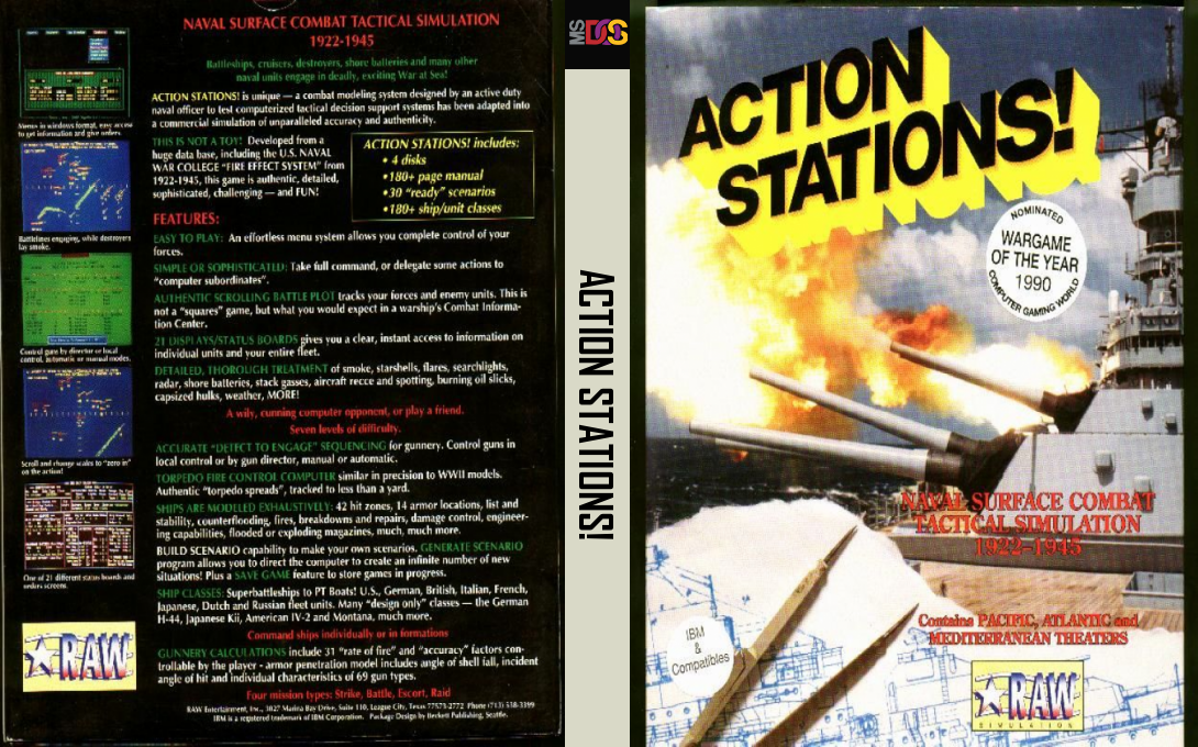 Action Stations! — box-texture (US)
