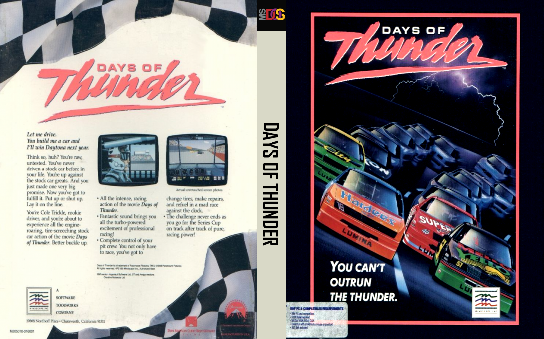 Days Of Thunder — box-texture (US)